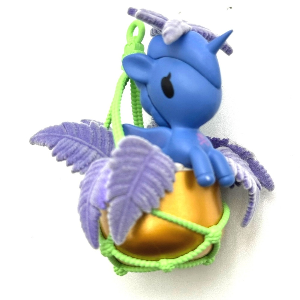 TOKIDOKI 3" Hope Botanical Harmony Unicorno Purple Fern Leaves Plant Figure